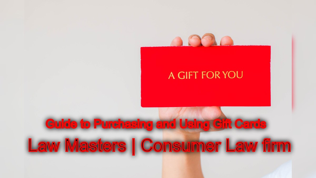 The Consumer's Guide to Purchasing and Using Gift Cards